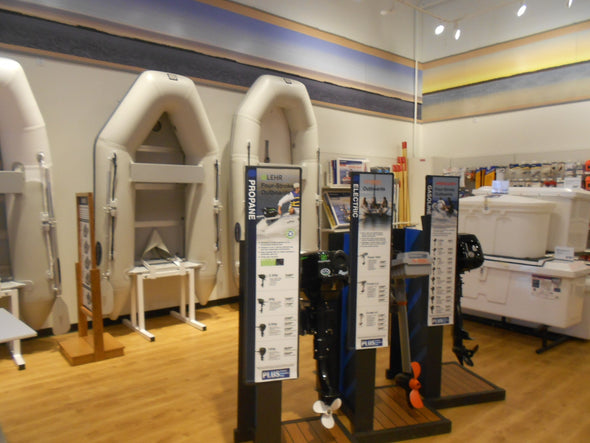 Transom Stand Vertical Display Stand - inflatable